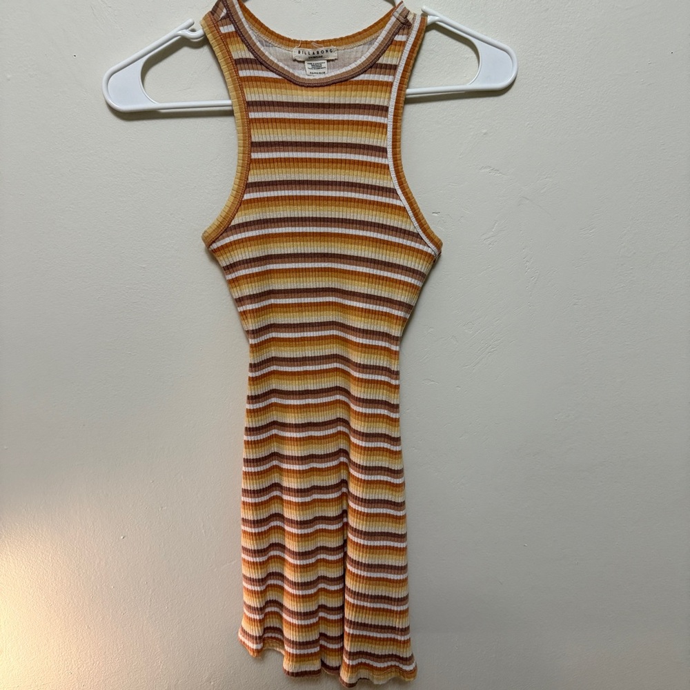 Billabong Striped Ribbed Top in Warm Tones